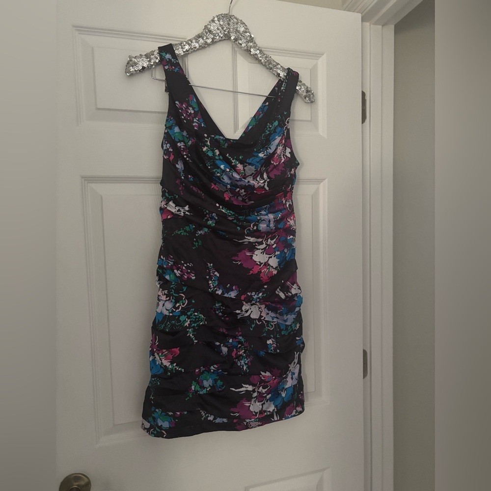 express ruched floral dress size 6